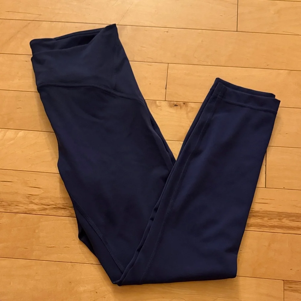 Lululemon navy Instill high rise right leggings size 8 - Picture 2 of 7